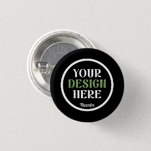 Badge Rond 2,50 Cm personnalisé, unique, élégant et minimaliste