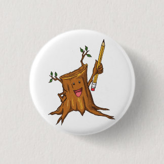 Badge Rond 2,50 Cm Petit) blanc courtaud de bouton (