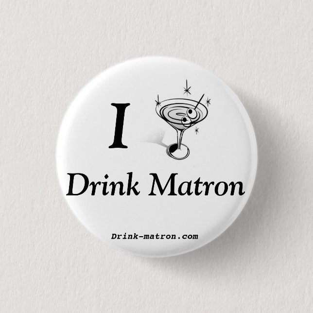 Badge Rond 2,50 Cm Petit bouton d'infirmière de boissons (Devant)