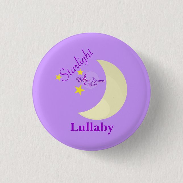 Badge Rond 2,50 Cm Petit bouton rond Lullabe étoile (Devant)