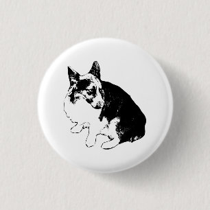 Badge Rond 2,50 Cm Petit Cercle, Grandes Oreilles