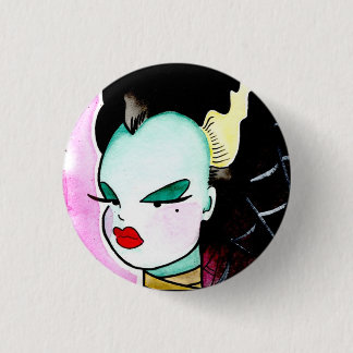 Badge Rond 2,50 Cm Petite jeune mariée garce