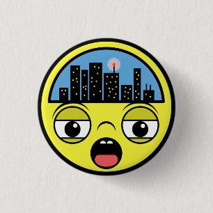 Badge Rond 2,50 Cm Petite ville somnolente