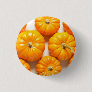 Badge Rond 2,50 Cm Petits Citrouilles