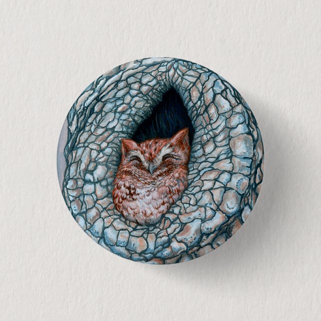 Badge Rond 2,50 Cm Peu d'Owlette (Devant)