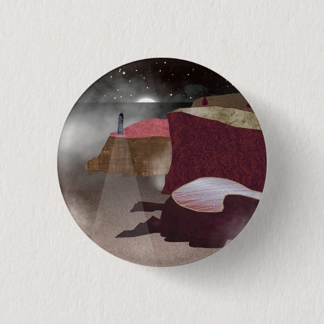 Badge Rond 2,50 Cm Phare de Foggy (Devant)