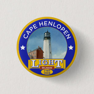 Badge Rond 2,50 Cm Phare de Henlopen de cap