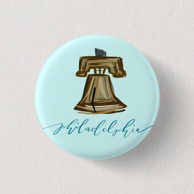 Badge Rond 2,50 Cm Philadelphie - Liberty Bell (Devant)