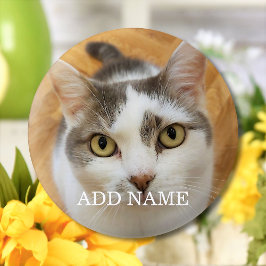 Badge Rond 2,50 Cm Photo Et Nom Personnalisés Pinback Personnalisé