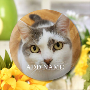 Badge Rond 2,50 Cm Photo Et Nom Personnalisés Pinback Personnalisé