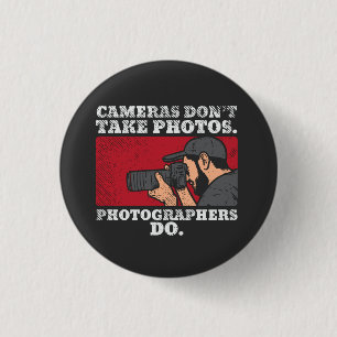 Badge Rond 2,50 Cm Photographer Taking Pictures