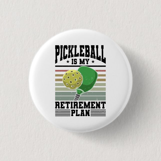 Badge Rond 2,50 Cm Pickleball (Devant)