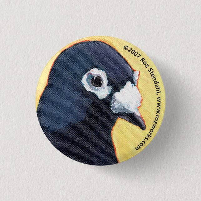 Badge Rond 2,50 Cm pigeon (Devant)