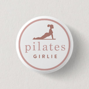 Badge Rond 2,50 Cm Pilates Girlie