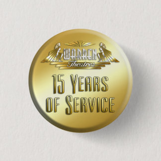 Badge Rond 2,50 Cm Pin de 15 ans