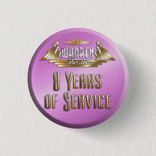 Badge Rond 2,50 Cm Pin de 8 ans