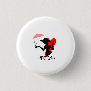 Badge Rond 2,50 Cm Pin de diva de drépanocyte