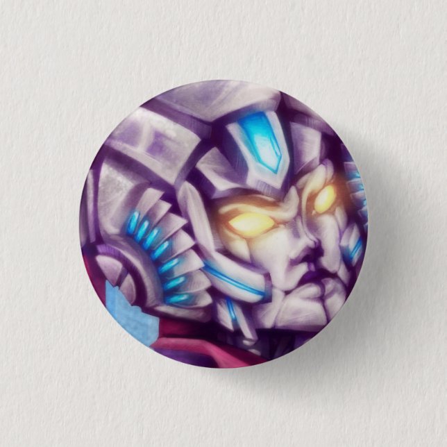 Badge Rond 2,50 Cm Pin de gallon de robot (Devant)