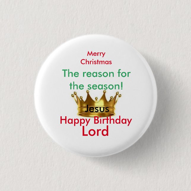 Badge Rond 2,50 Cm Pin de Joyeux Noël rond (Devant)