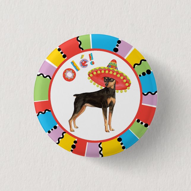 Badge Rond 2,50 Cm Pin de minute de fiesta (Devant)