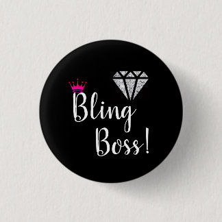 Badge Rond 2,50 Cm Pin de patron de Bling de diamant !