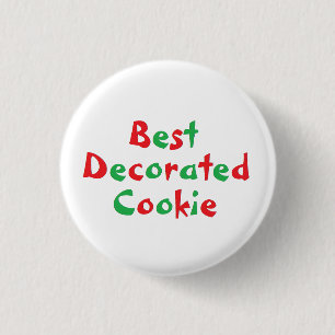 Badge Rond 2,50 Cm Pin de récompense du "meilleur biscuit décoré"