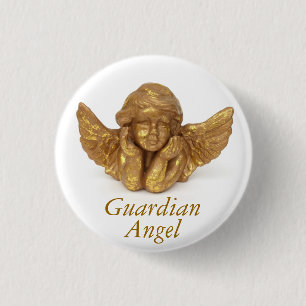Badge Rond 2,50 Cm Pin de revers d'ange gardien