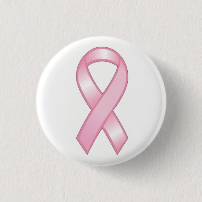 BADGE ROND 2,50 CM PIN DE RIBBON ROSE (Devant)