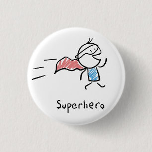 Badge Rond 2,50 Cm Pin de superhéros