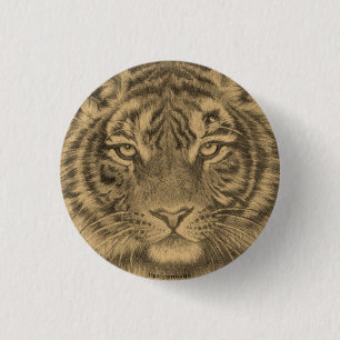 Badge Rond 2,50 Cm Pin de tigresse
