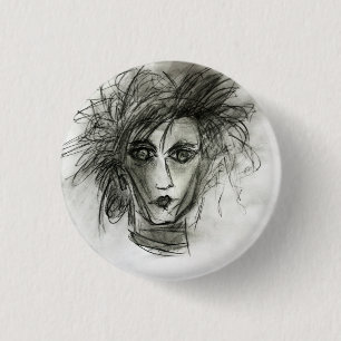 Badge Rond 2,50 Cm Pin gothique d'art d'insigne d'Edouard Halloween