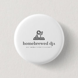 Badge Rond 2,50 Cm Pin HBDJ