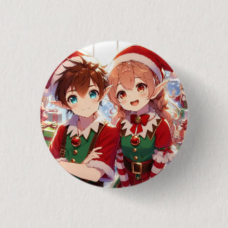 Badge Rond 2,50 Cm Pin niños Navidad
