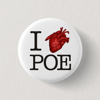 Badge Rond 2,50 Cm Pin « Poe Heart »