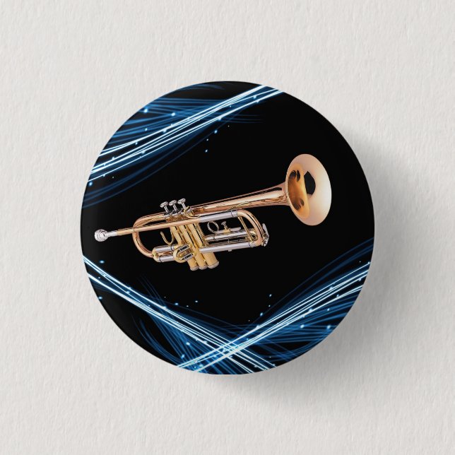 Badge Rond 2,50 Cm Pin trompette (Devant)