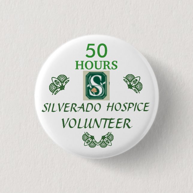 Badge Rond 2,50 Cm Pin volontaire de 50 heures (Devant)