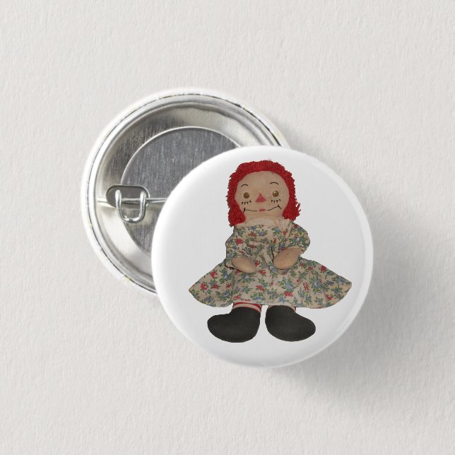 Badge Rond 2,50 Cm Pince de poupée de sac (Devant & derrière)