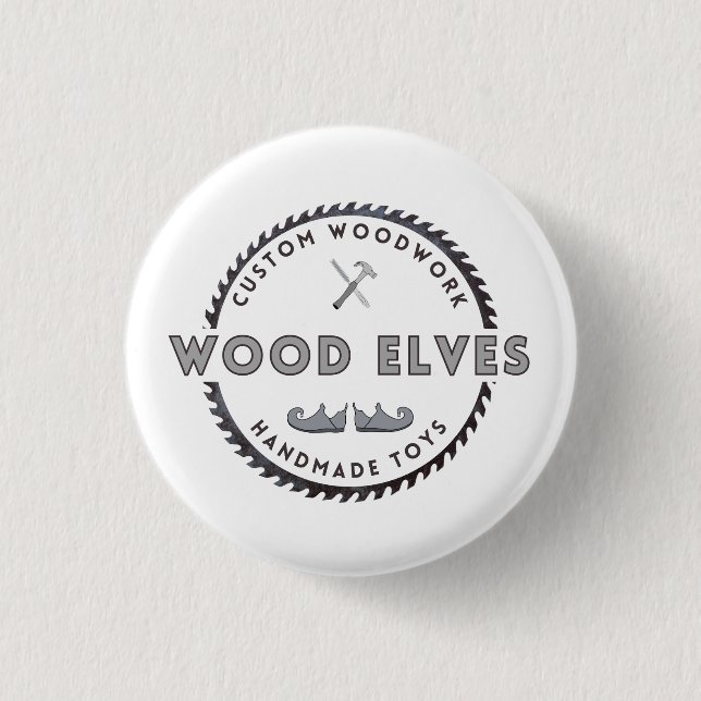 Badge Rond 2,50 Cm Pinceau Collectif Elves Wood (Devant)