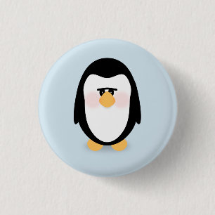 Badge Rond 2,50 Cm Pingouin