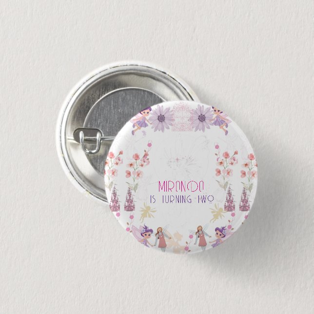 Badge Rond 2,50 Cm Pins con diseño de Hadas (Devant & derrière)