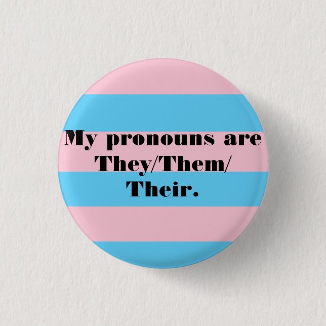 Badge Rond 2,50 Cm Pins Pronoun - Ils/Eux (Devant)