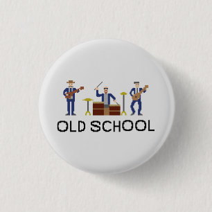 Badge Rond 2,50 Cm Pixel Art - Power Trio - Bouton