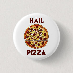 Badge Rond 2,50 Cm Pizza de grêle