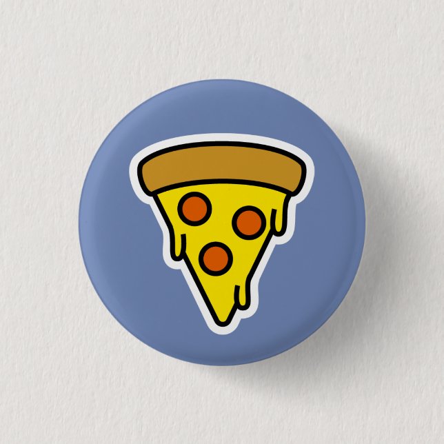 Badge Rond 2,50 Cm Pizza molle (Devant)