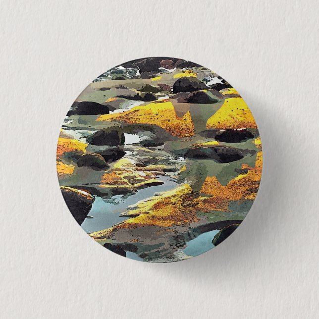 BADGE ROND 2,50 CM PLAGE (Devant)