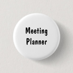 Badge Rond 2,50 Cm Planificateur de réunions