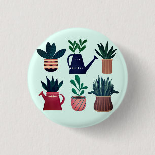Badge Rond 2,50 Cm Plantez avec joie