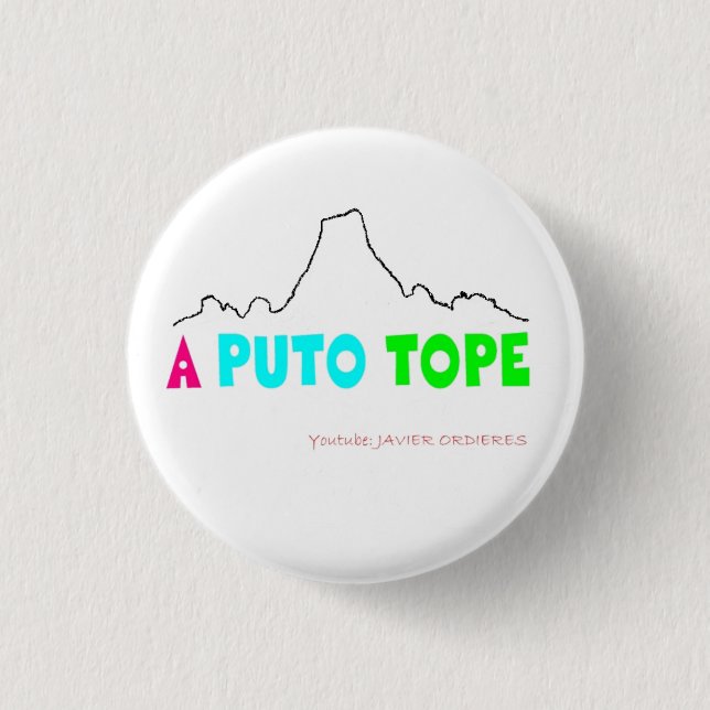 Badge Rond 2,50 Cm Plaque « A P *** Heurte " (Devant)