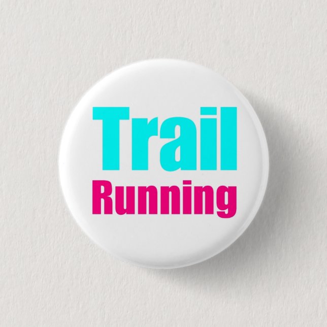 Badge Rond 2,50 Cm Plaque « Trail Running " (Devant)