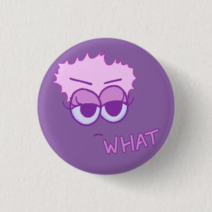 Badge Rond 2,50 Cm Plat quel bouton (violette et lavande sur l'iris)